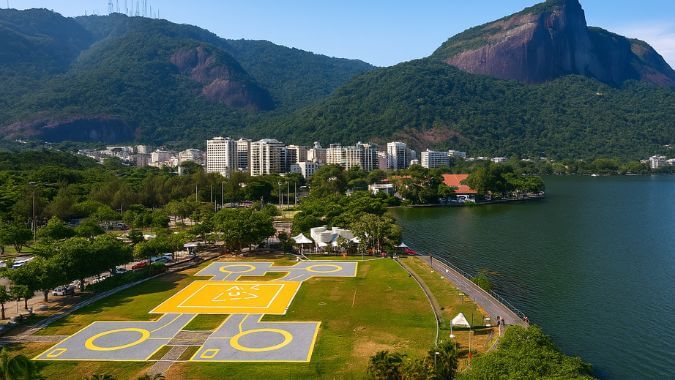 Discover Rio from above with a scenic helicopter tour – the ultimate panoramic experience over Christ the Redeemer and Sugarloaf Mountain.