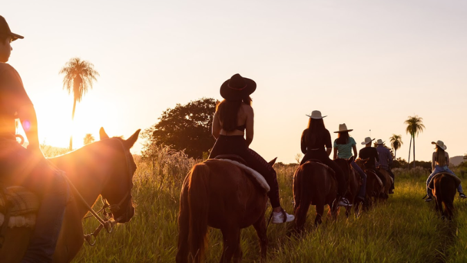 Cabalgata en Bonito: paseo a caballo en el Recanto do Peão Cabalgata en Bonito: paseo a caballo en el Recanto do Peão