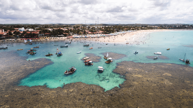 Burgalhau Beach in Maragogi: full-day tour with transfers included.