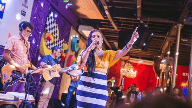 Experience the magic of samba in Lapa’s heart with the spectacular Rio Scenarium show.