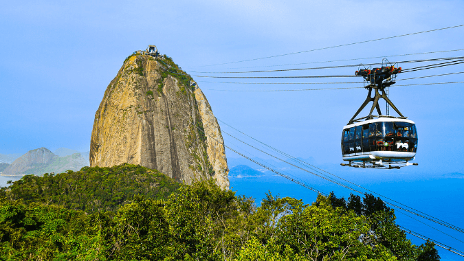 Descubra a beleza do Rio de Janeiro reservando online nosso emocionante passeio Pão de Açúcar com vistas panorâmicas deslumbrantes das praias