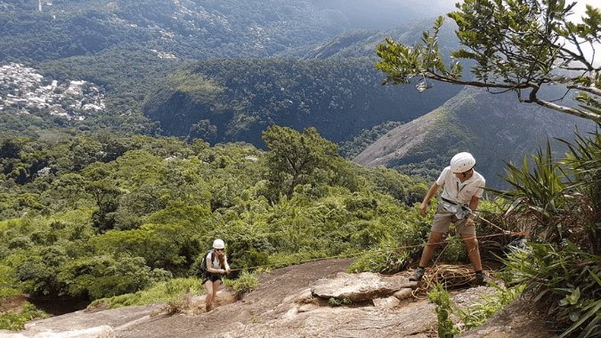 Climbing Sugarloaf Mountain with unforgettable views of Rio de Janeiro
